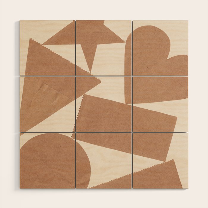 Exploring Shapes Wood Wall Art Gallery Image 1