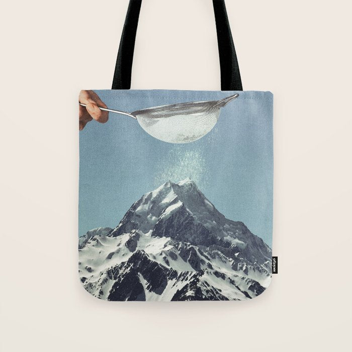 Sifted Summit - Snow Sugar on Mountain Peak Tote Bag Gallery Image 1