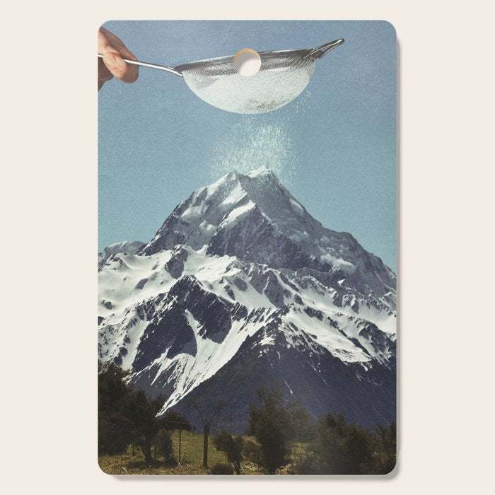 Sifted Summit - Snow Sugar on Mountain Peak Cutting Board Gallery Image 1