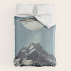 Sifted Summit - Snow Sugar on Mountain Peak Duvet Cover Gallery Image 6