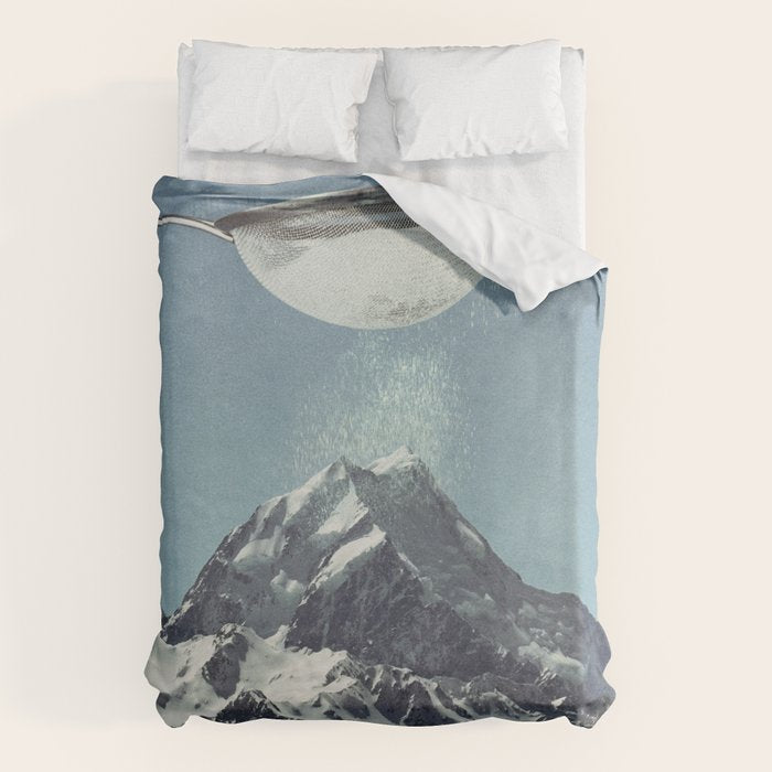 Sifted Summit - Snow Sugar on Mountain Peak Duvet Cover Gallery Image 6