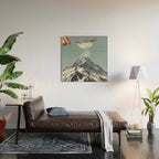 Sifted Summit - Snow Sugar on Mountain Peak Wood Wall Art Gallery Image 2