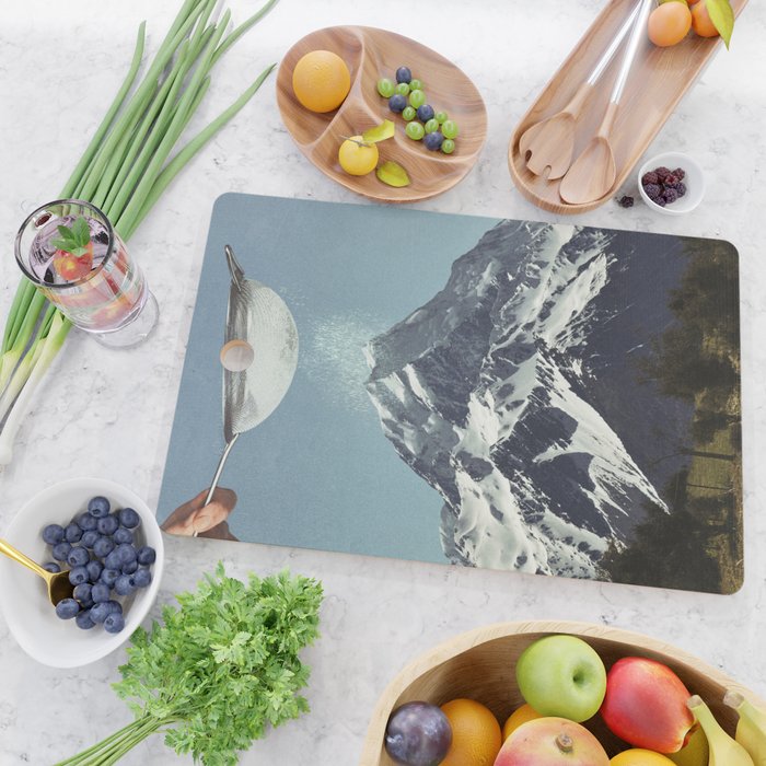 Sifted Summit - Snow Sugar on Mountain Peak Cutting Board Gallery Image 2