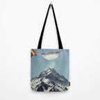 Sifted Summit - Snow Sugar on Mountain Peak Tote Bag Gallery Image 2