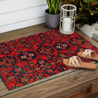 Baluch Khorasan Persian  Antique Rug Print Outdoor Rug Gallery Image 2