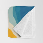 Seascape aerial view Throw Blanket Gallery Image 3