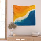 Seascape aerial view Wall Tapestry Gallery Image 2