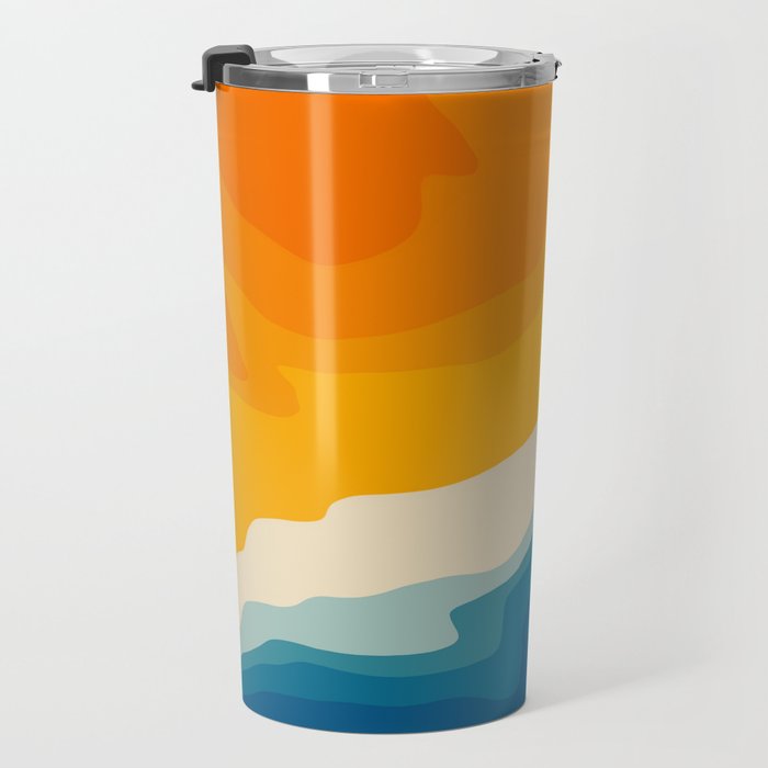 Seascape aerial view Travel Mug Gallery Image 3