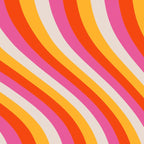 Wavy Retro Stripes Coffee Mug Gallery Image 2