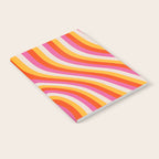 Wavy Retro Stripes Notebook Gallery Image 2