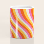 Wavy Retro Stripes Coffee Mug Gallery Image 4