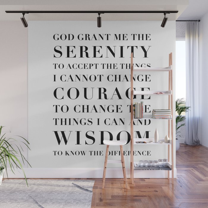 The Serenity Prayer Wall Mural Gallery Image 1