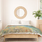 Claude Monet "Landscape near Montecarlo" Duvet Cover Gallery Image 3
