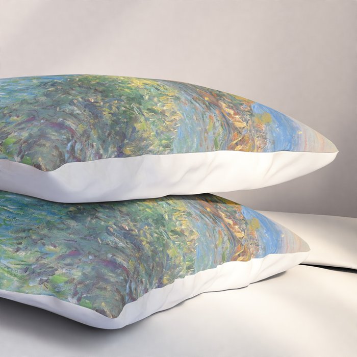 Claude Monet "Landscape near Montecarlo" Pillow Sham Gallery Image 3