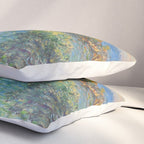 Claude Monet "Landscape near Montecarlo" Pillow Sham Gallery Image 3