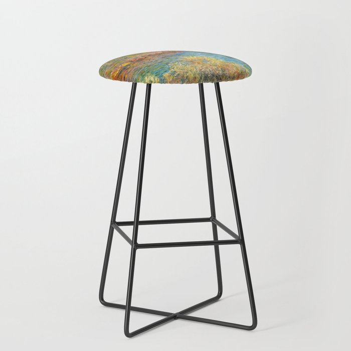 Claude Monet "Landscape near Montecarlo" Stool Gallery Image 1