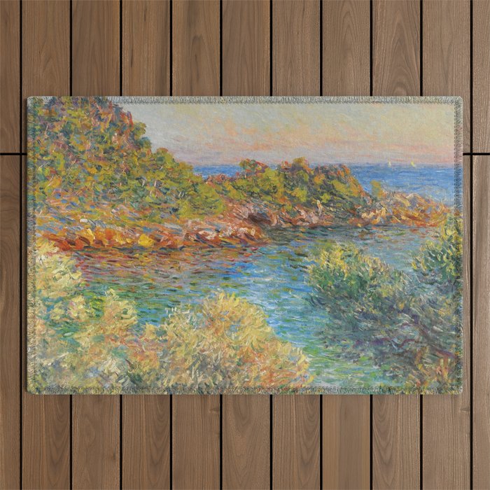 Claude Monet "Landscape near Montecarlo" Outdoor Rug Gallery Image 1
