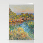 Claude Monet "Landscape near Montecarlo" Stationery Card Gallery Image 2