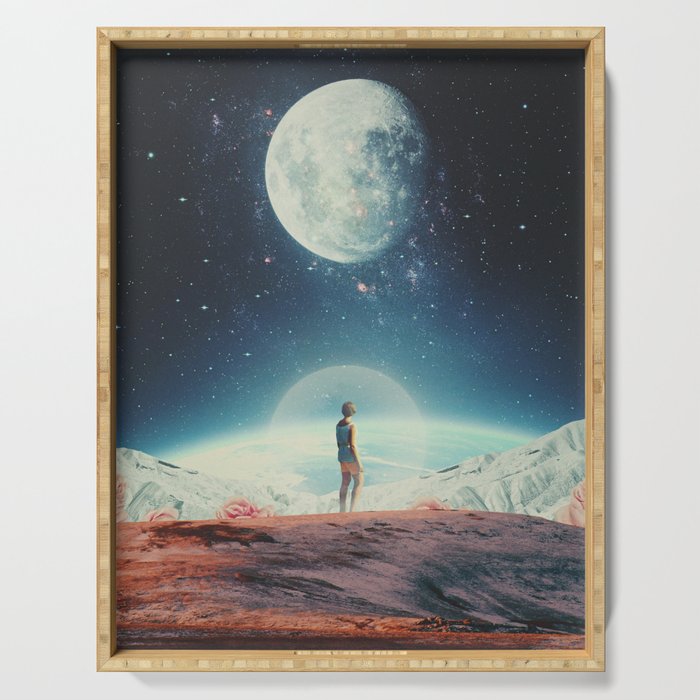 Somewhere between Sometime & Eternity Serving Tray Gallery Image 1