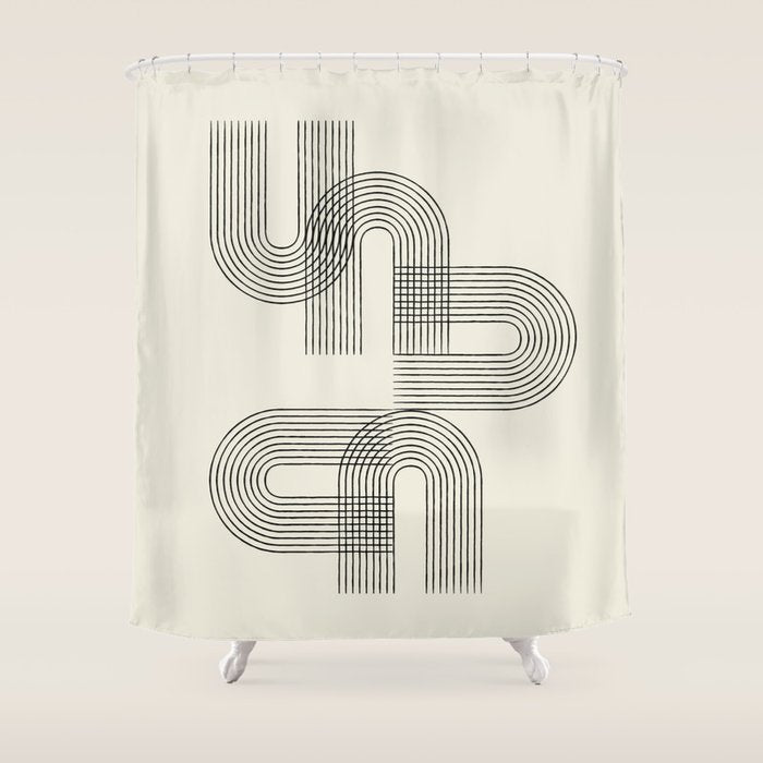 Mid-century dance Shower Curtain Gallery Image 1