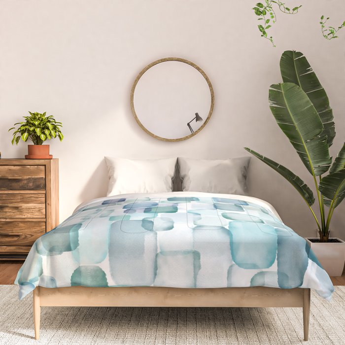 Sea Glass Watercolor Comforter Gallery Image 3
