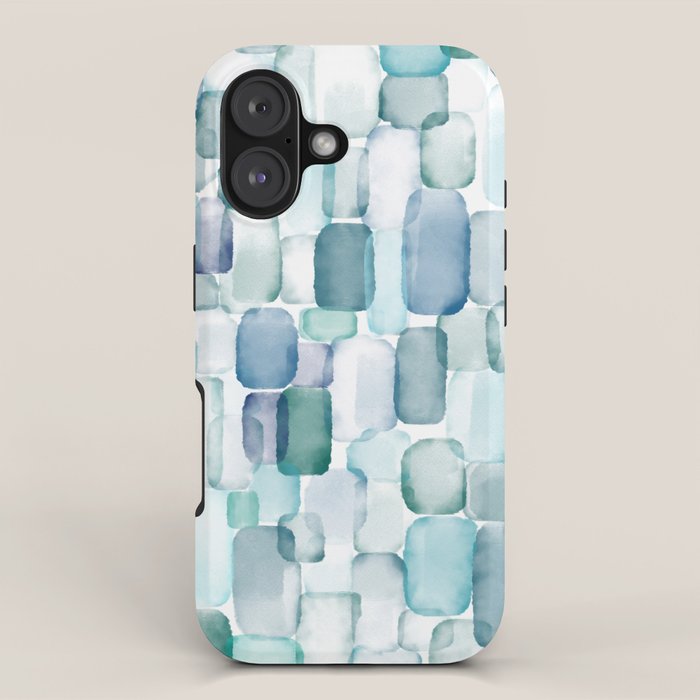 Sea Glass Watercolor iPhone Case Gallery Image 1