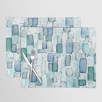Sea Glass Watercolor Placemat Gallery Image 1