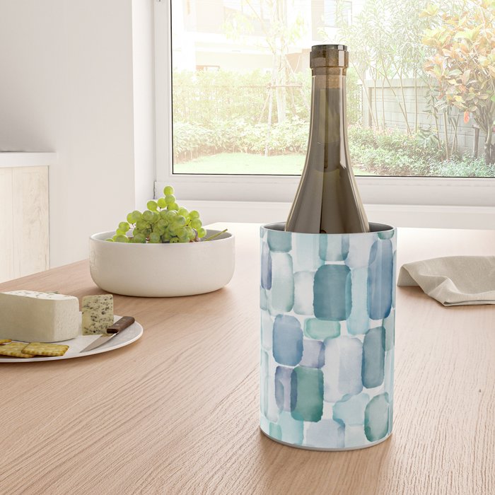 Sea Glass Watercolor Wine Chiller Gallery Image 4