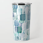 Sea Glass Watercolor Travel Mug Gallery Image 1