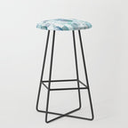Sea Glass Watercolor Stool Gallery Image 1