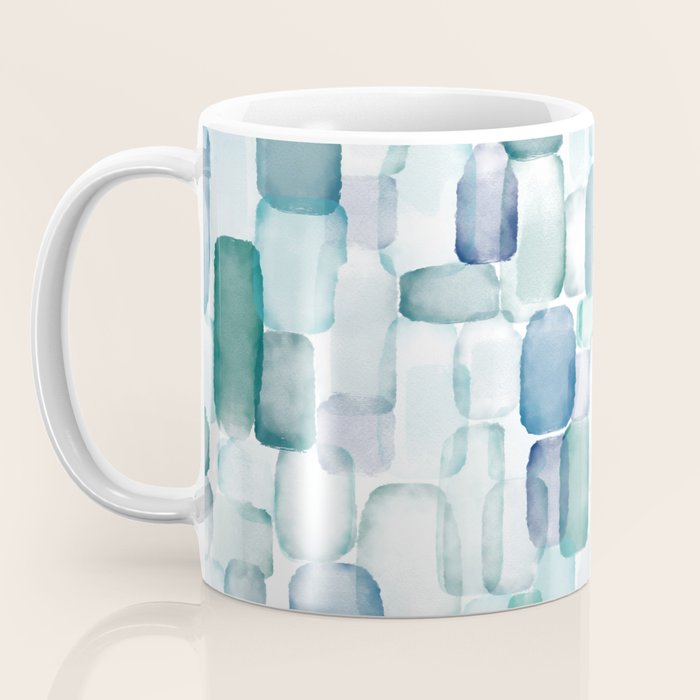 Sea Glass Watercolor Coffee Mug Gallery Image 3