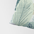 Forest Woodland Trees, Green, Floral Prints Pillow Sham Gallery Image 4
