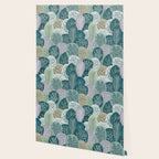 Forest Woodland Trees, Green, Floral Prints Wallpaper Gallery Image 2