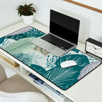 Forest Woodland Trees, Green, Floral Prints Desk Mat Gallery Image 2