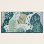 Forest Woodland Trees, Green, Floral Prints Desk Mat Gallery Image 3
