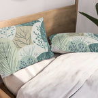 Forest Woodland Trees, Green, Floral Prints Pillow Sham Gallery Image 2