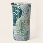 Forest Woodland Trees, Green, Floral Prints Travel Mug Gallery Image 3