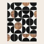 Mid-Century Modern Pattern No.1 - Concrete and Wood Poster Gallery Image 4