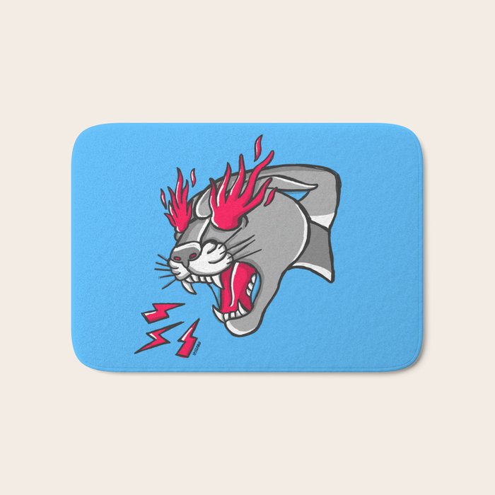 Panther Flame Bath Mat Gallery Image 1