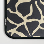 Black and white abstract flower art pattern Laptop Sleeve Gallery Image 3