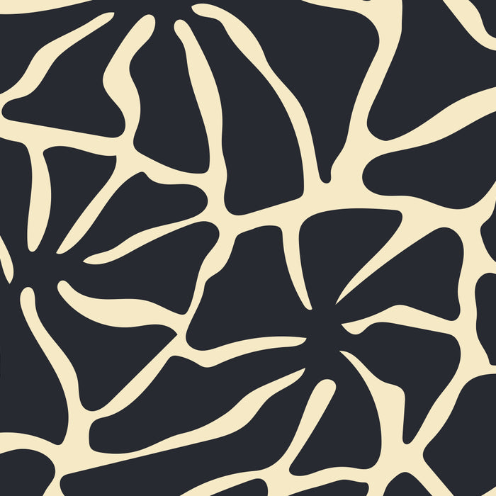 Black and white abstract flower art pattern Coffee Mug Gallery Image 2