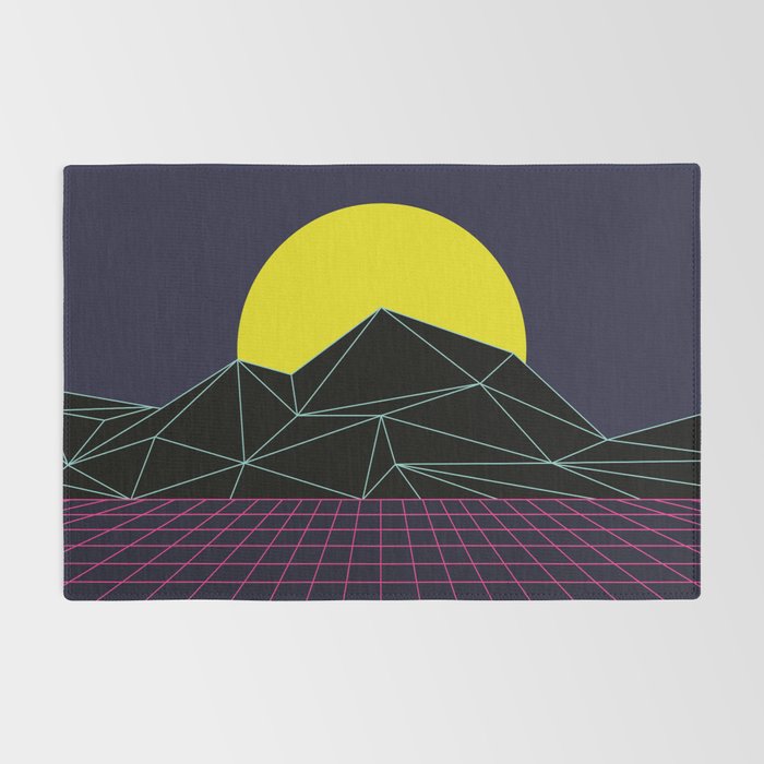 Outrun to the Sun / 80s Retro Rug Gallery Image 2