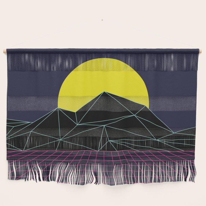 Outrun to the Sun / 80s Retro Wall Hanging Gallery Image 1