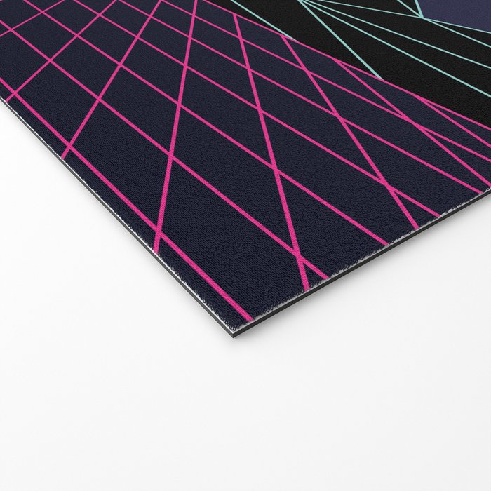 Outrun to the Sun / 80s Retro Welcome Mat Gallery Image 2