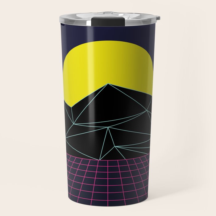 Outrun To The Sun / 80s Retro Travel Mug Gallery Image 1