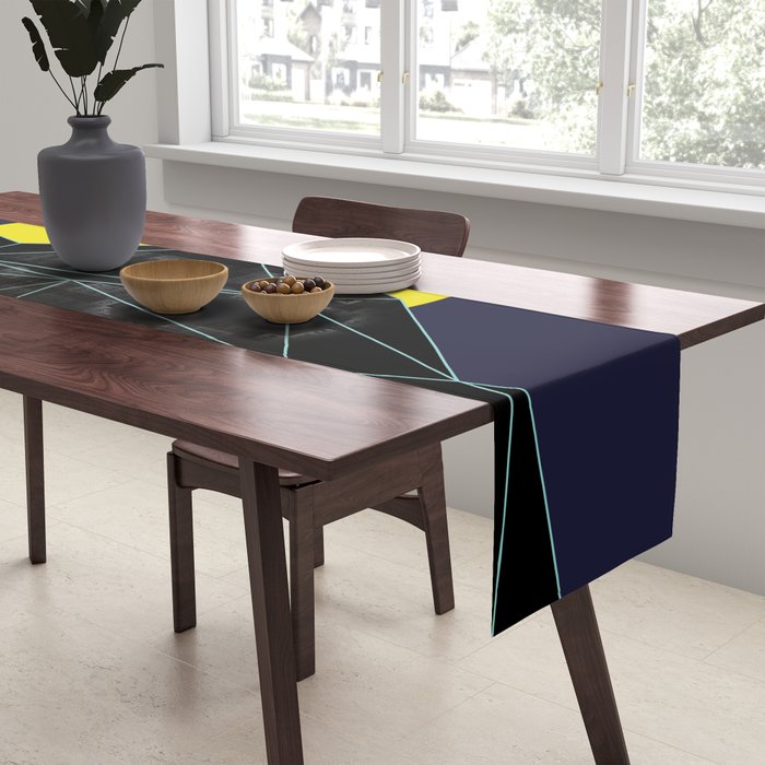 Outrun to the Sun / 80s Retro Table Runner Gallery Image 2