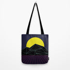 Outrun to the Sun / 80s Retro Tote Bag Gallery Image 2