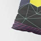 Outrun to the Sun / 80s Retro Pillow Sham Gallery Image 4