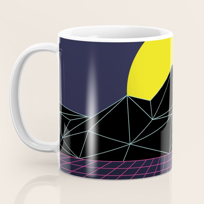 Outrun to the Sun / 80s Retro Coffee Mug Gallery Image 3