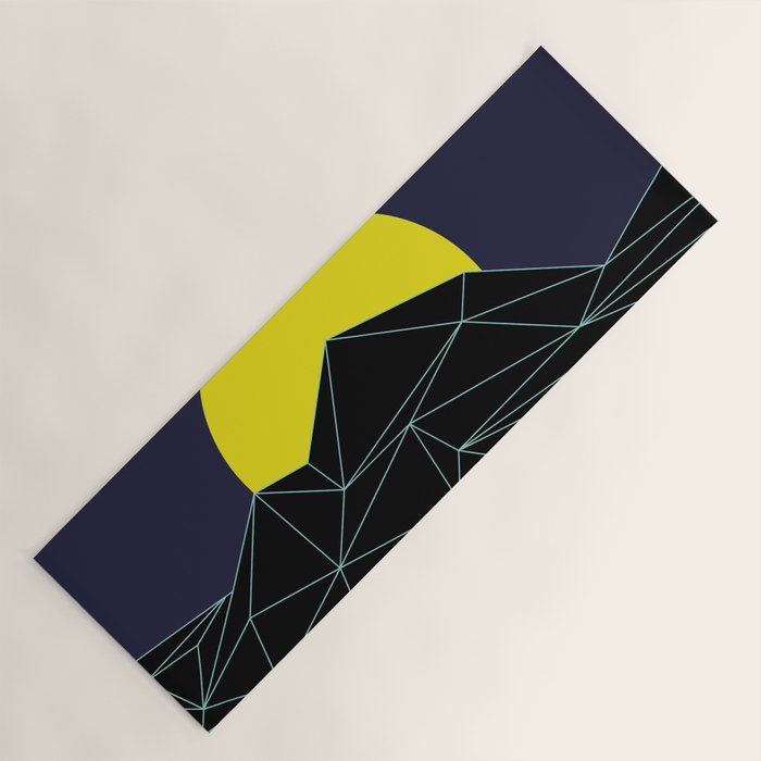 Outrun to the Sun / 80s Retro Yoga Mat Gallery Image 1